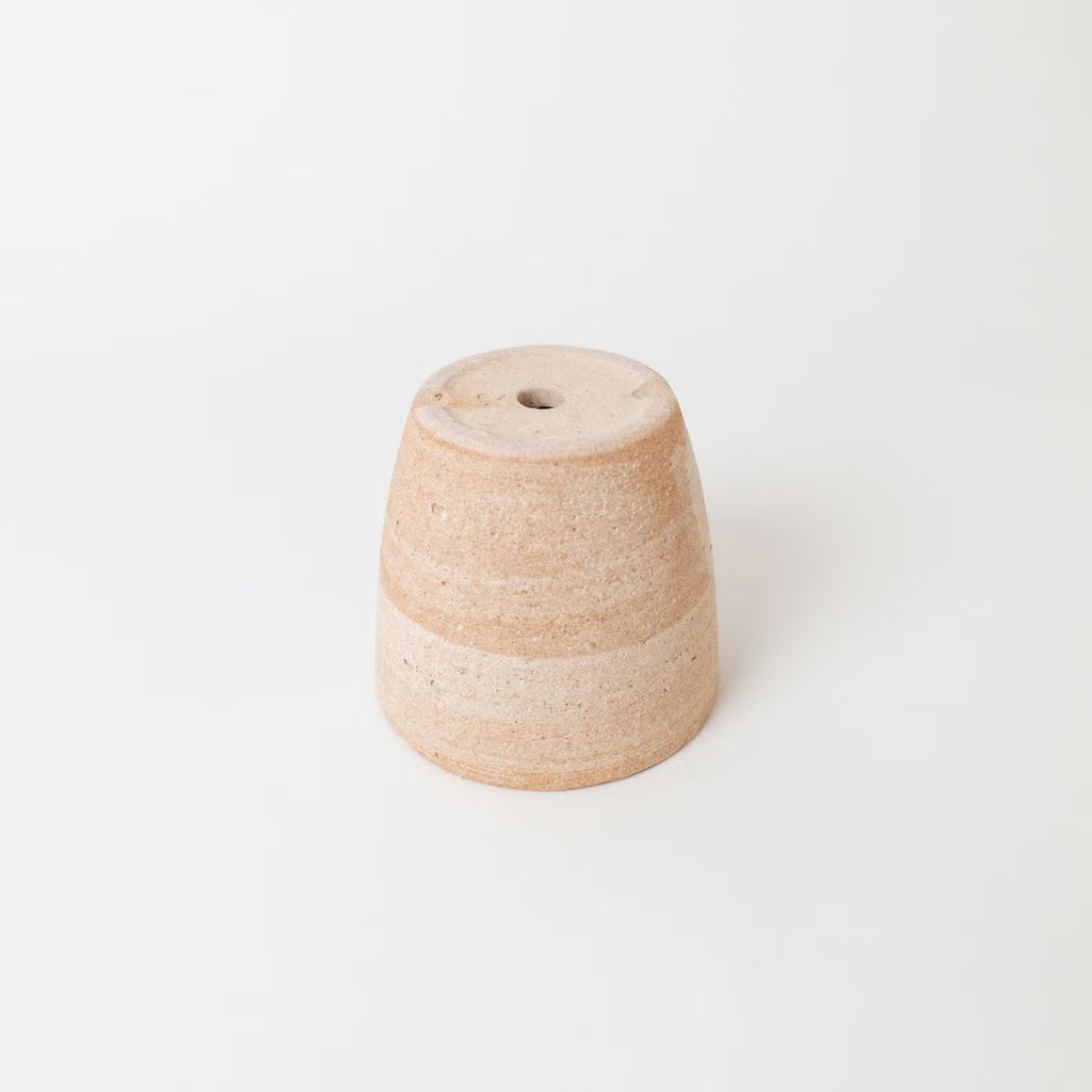 Shigaraki Ware Planter Pot (Size 4) and Saucer Set "HIBI"
