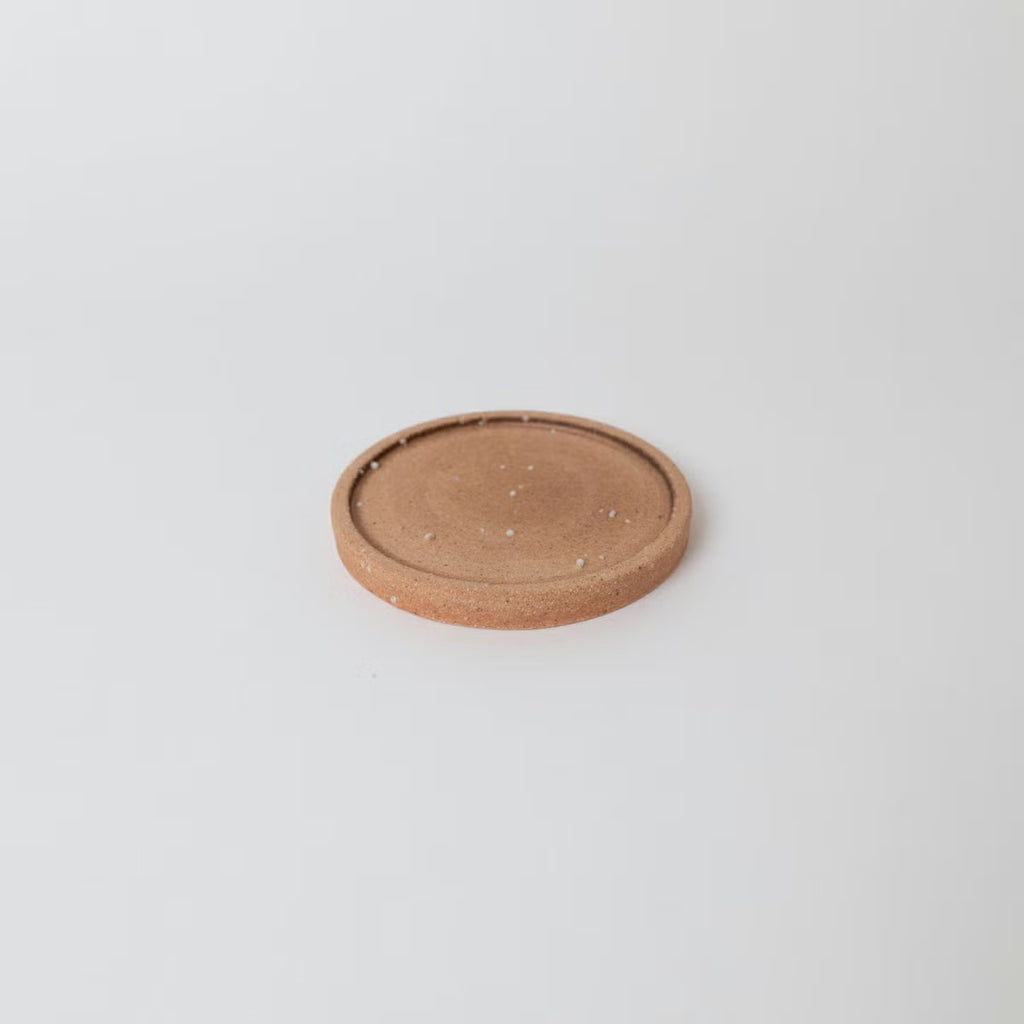 Shigaraki Ware Planter Pot (Size 4) and Saucer Set "HIBI"