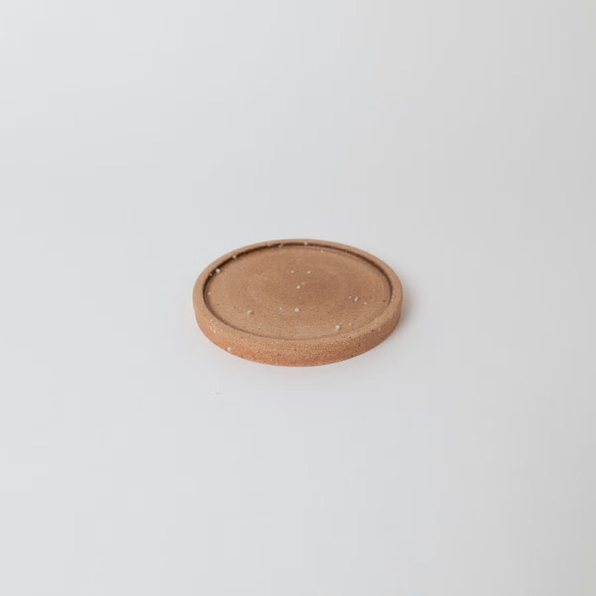 Shigaraki Ware Planter Pot (Size 4) and Saucer Set "HIBI"