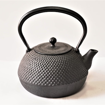 IH対応 1848年創業「南部鉄器」 鉄分が取れる湯沸かし鉄瓶 平成丸あられ 1L