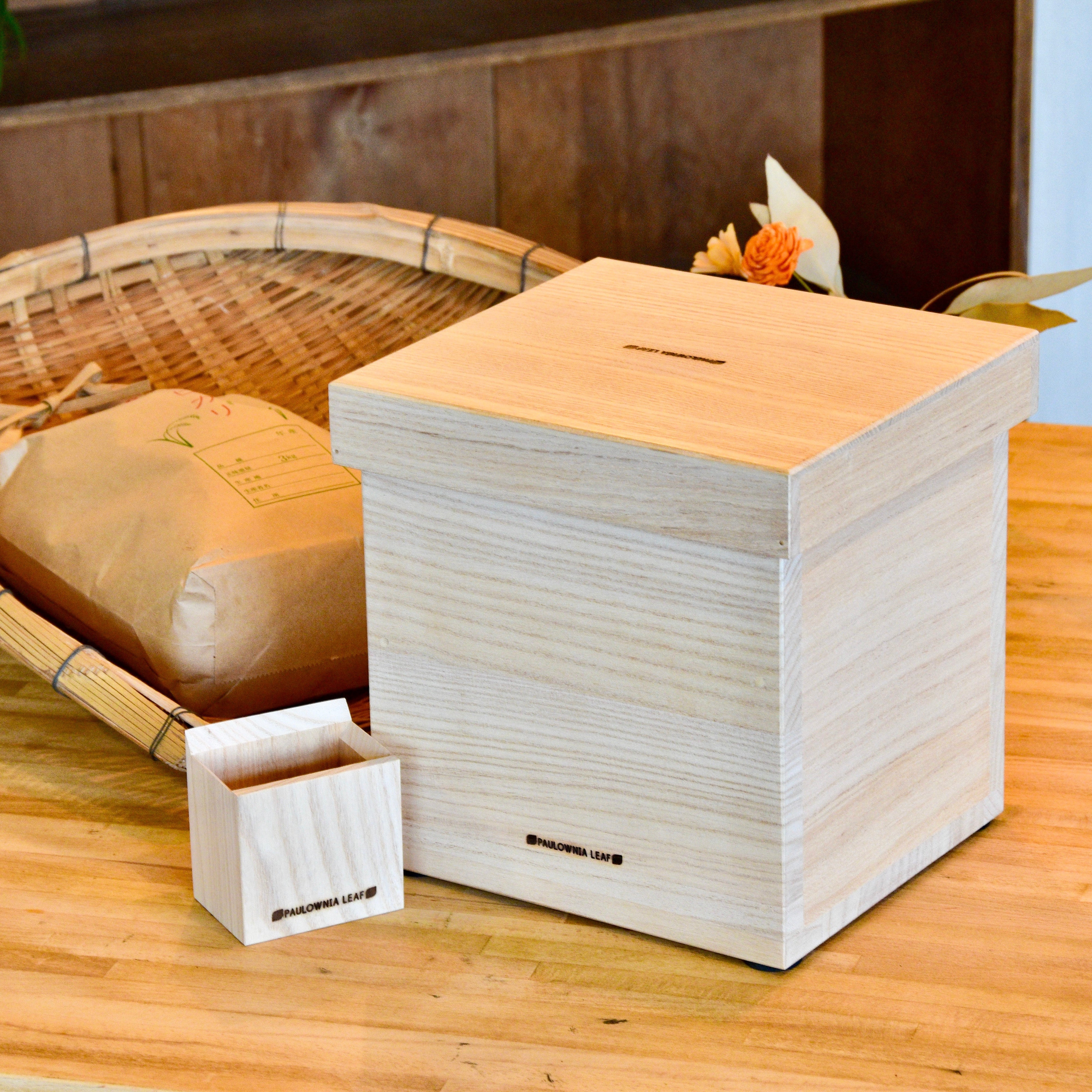 5kg 国産桐の横型米びつ 群馬最後の桐タンス屋が作る – Yesterday