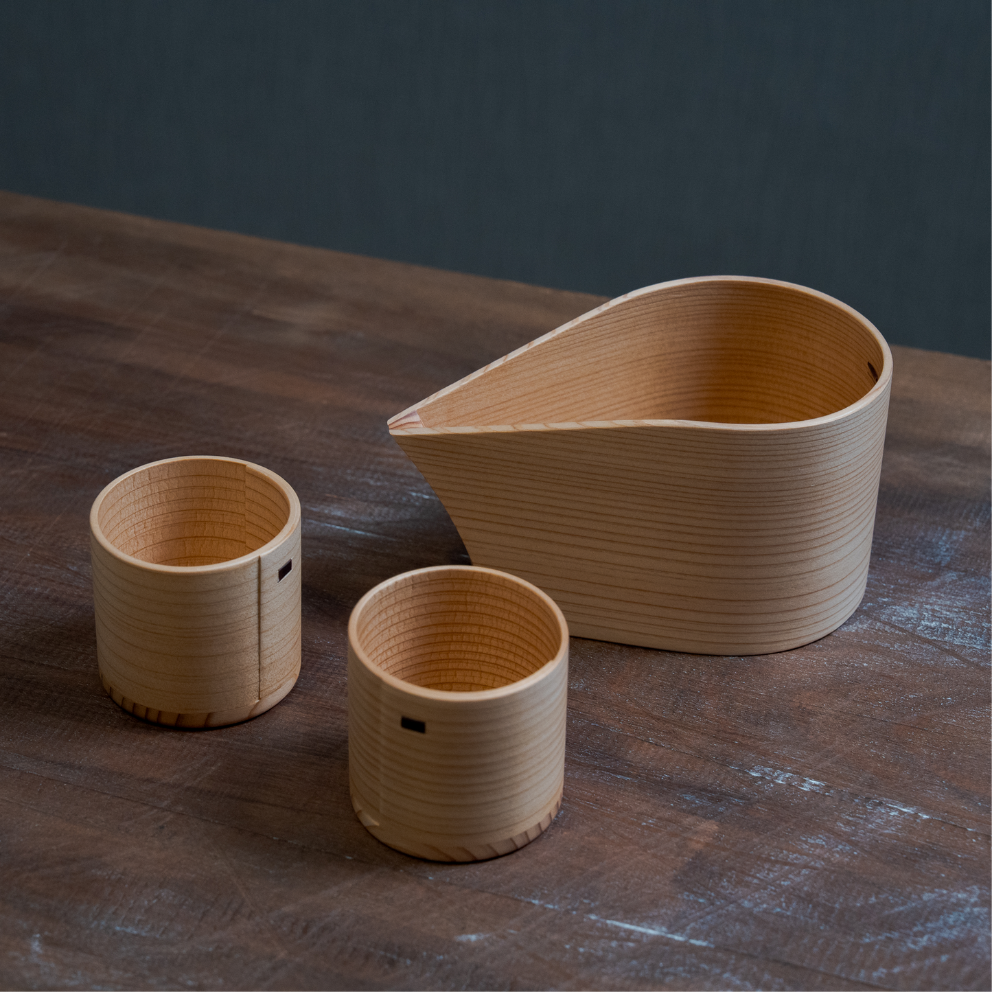 樹齢約100年 国産秋田杉の「酒器・ぐい呑」 秋田 曲げわっぱ