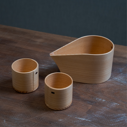 樹齢約100年 国産秋田杉の「酒器・ぐい呑」 秋田 曲げわっぱ