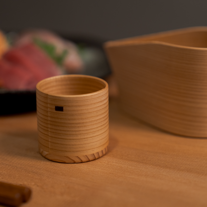 樹齢約100年 国産秋田杉の「酒器・ぐい呑」 秋田 曲げわっぱ