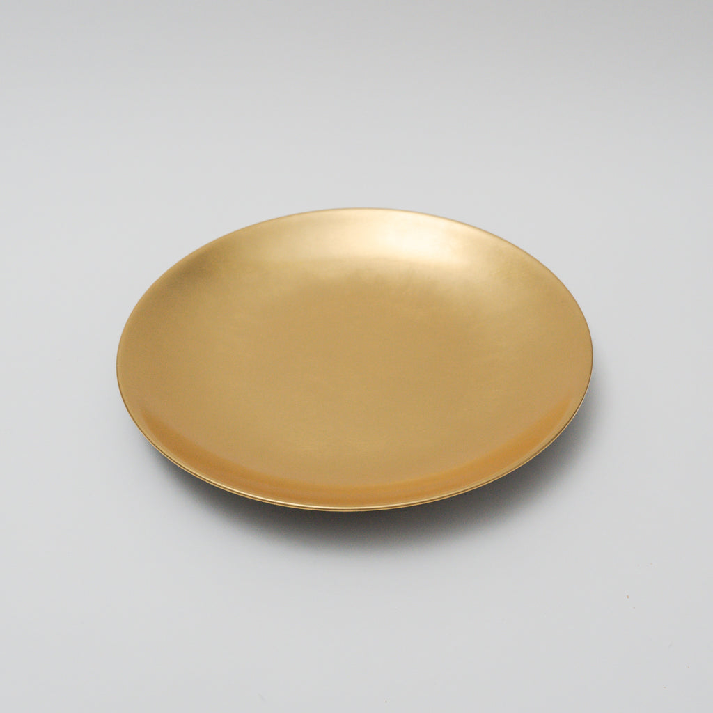 UNESCO Intangible Cultural Heritage Registered Rin Plate with Gold Leaf Edge, 36cm