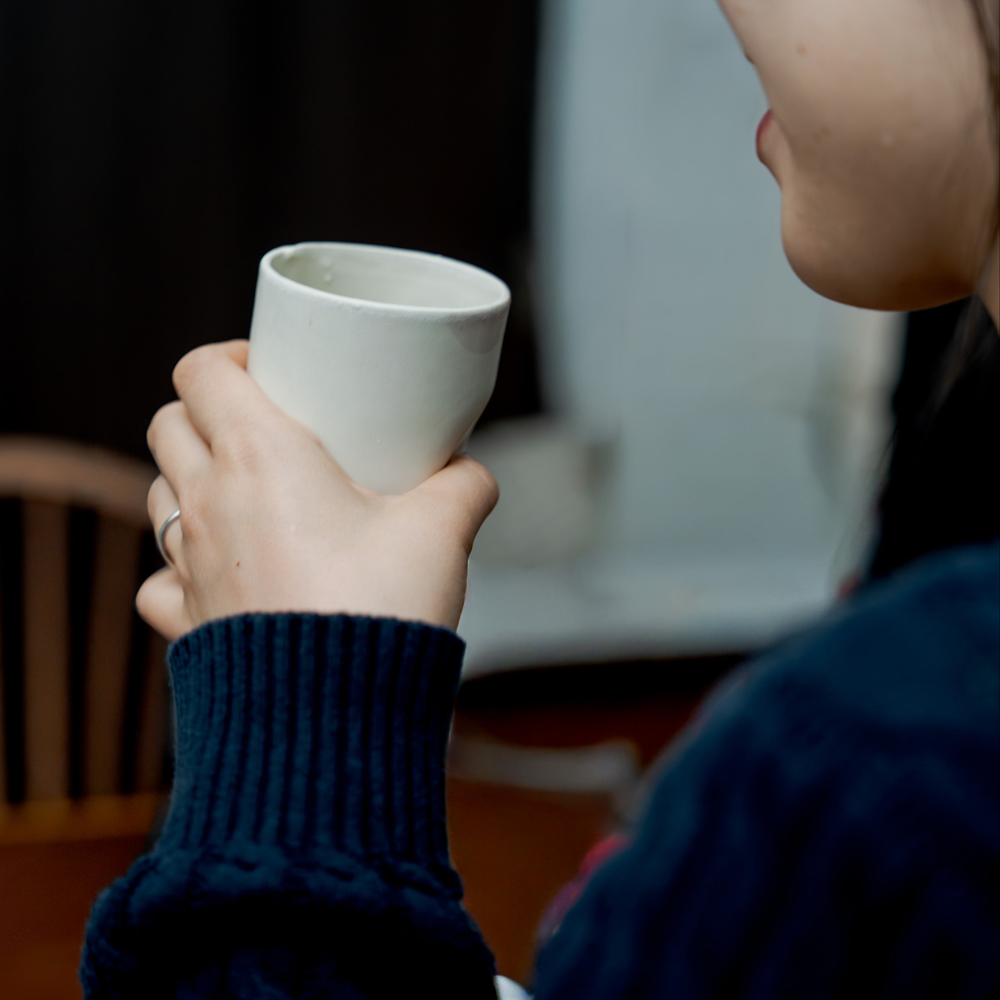 A cup that fits comfortably in your hand