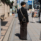 Kinsai Yuzen Kyoto Kimono x Denim Teardrop Bag