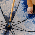 Kimono Remake Parasol: "JINSHIN - nico -", a traditional craft umbrella made by a 107-year-old established umbrella store in Shizuoka