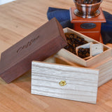 国産桐のコーヒーキャニスター 200g【強力な酸化防止効果、木材No.1の調湿効果】