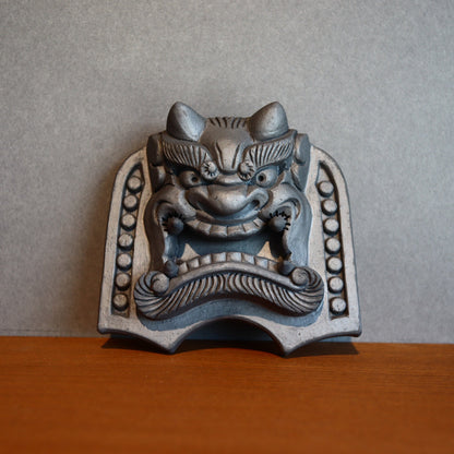 卓上鬼瓦【怒】七夕豪雨で消えた「清水の鬼瓦」