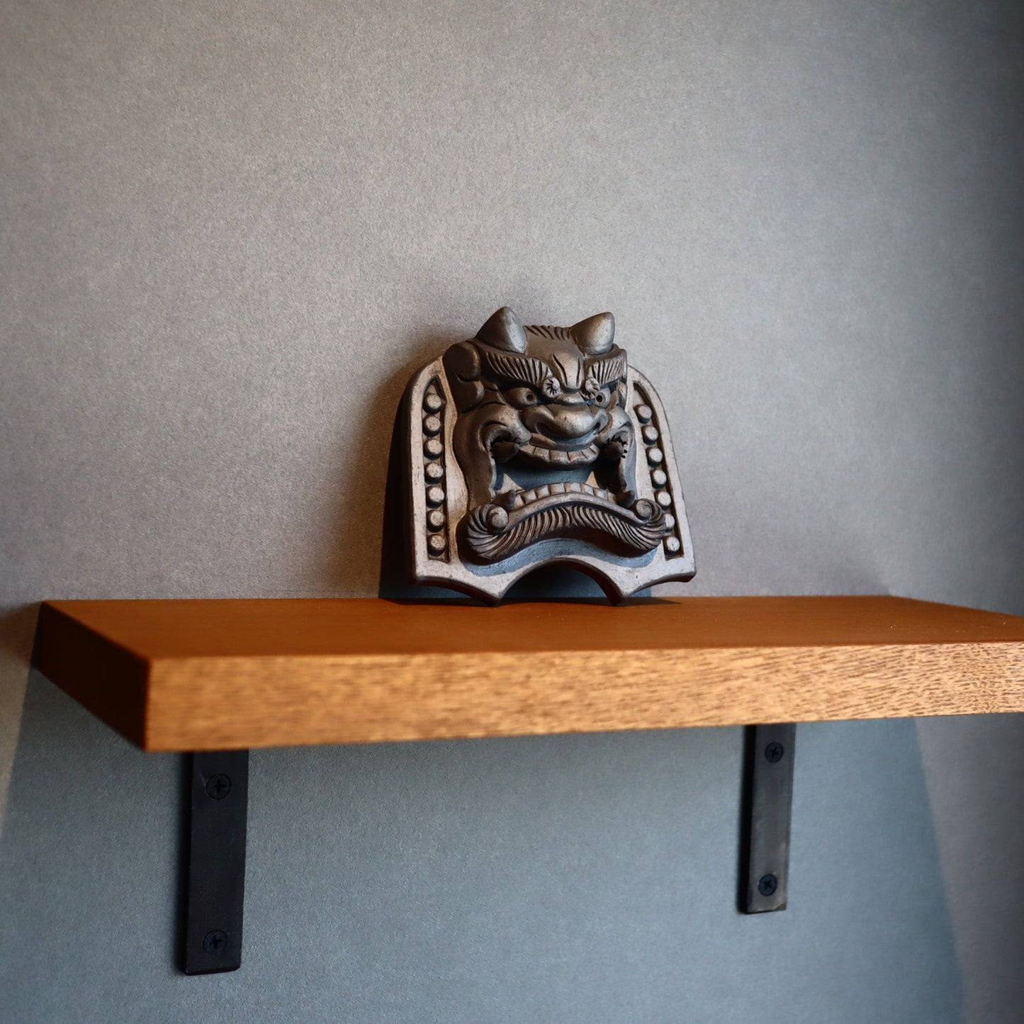 卓上鬼瓦【怒】七夕豪雨で消えた「清水の鬼瓦」