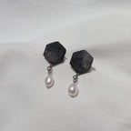 Tile x Pearl Pierced/Clip-on Earrings