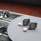 Tile x Pearl Pierced/Clip-on Earrings