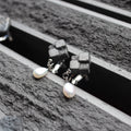 Tile x Pearl Pierced/Clip-on Earrings