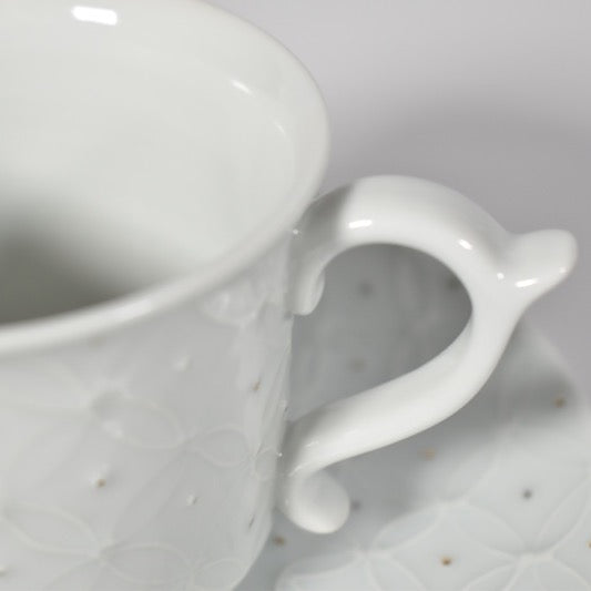 [Kyoto, Kiyomizu-yaki] Shiro-ittchin Coffee Cup