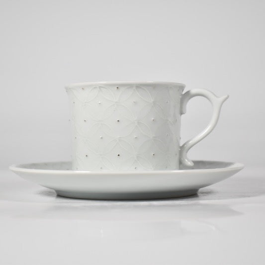 [Kyoto, Kiyomizu-yaki] Shiro-ittchin Coffee Cup