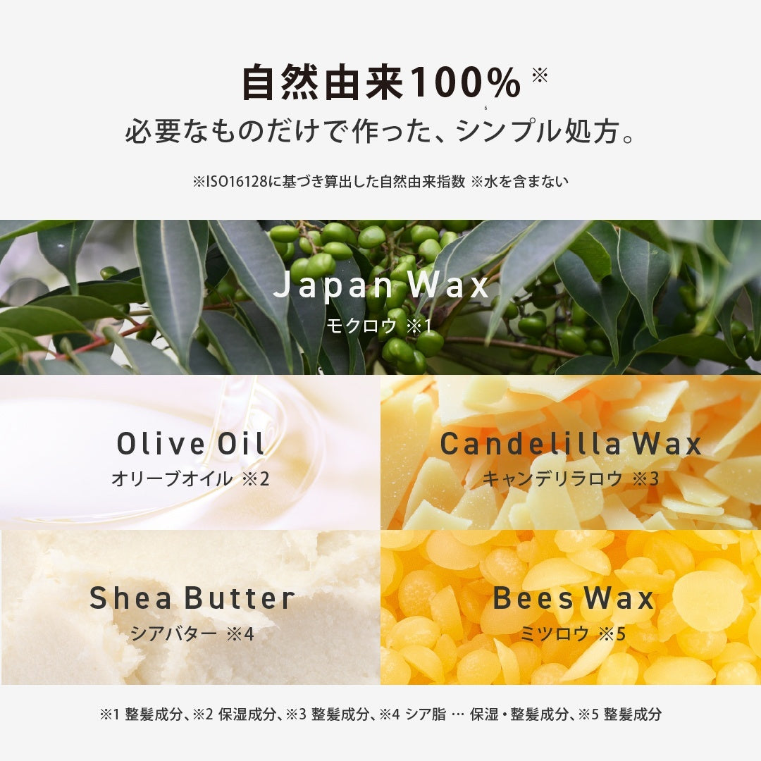 100%天然 ヘアバーム 180年の歴史ある鬢(びん)つけ油