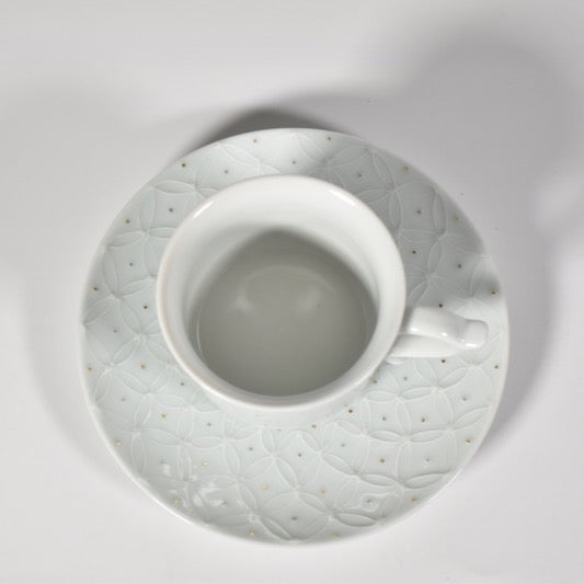 [Kyoto, Kiyomizu-yaki] Shiro-ittchin Coffee Cup