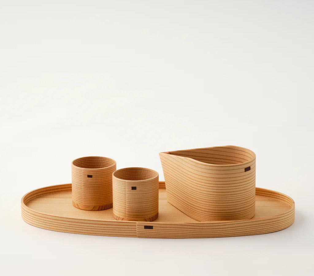 樹齢約100年 国産秋田杉の「酒器・ぐい呑」 秋田 曲げわっぱ – Yesterday